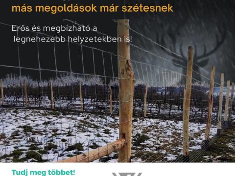 Vadbiztos kerítésrendszer, amely egyben marad, amikor mások már szétesnek