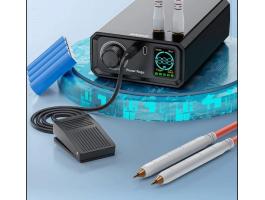 Ponthegesztő digitális készülék, asztali, mobil kivitel Li-akkupackok javításához