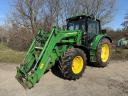 John Deere 6330 traktor homlokrakodóval,  front hidraulikával és frontkardánnal
