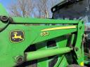 John Deere 6330 traktor homlokrakodóval,  front hidraulikával és frontkardánnal