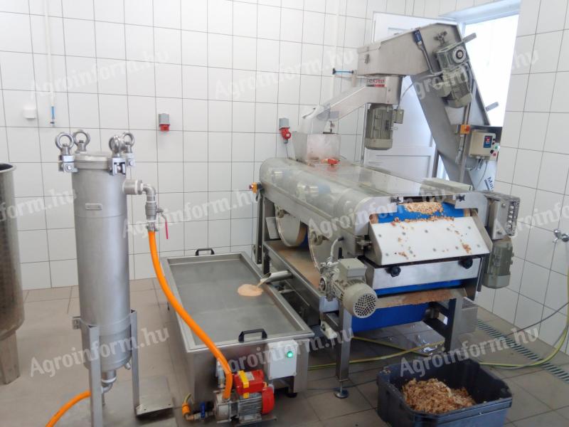 Alma- és gyümölcslékészítő gépsor eladó