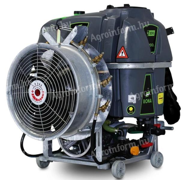 Új Hofman Rona függesztett 200 l kertészeti axiál ventilátoros permetező