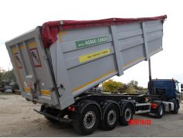 Hátra billenős 52 m3 félpótkocsi
