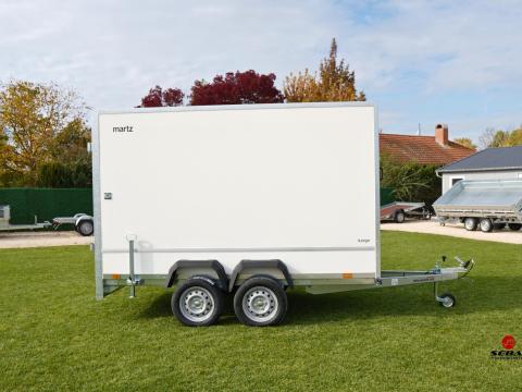 Új 2 tengelyes dobozos utánfutó (300x180x147cm) akciósan bruttó 1.790.000 Ft