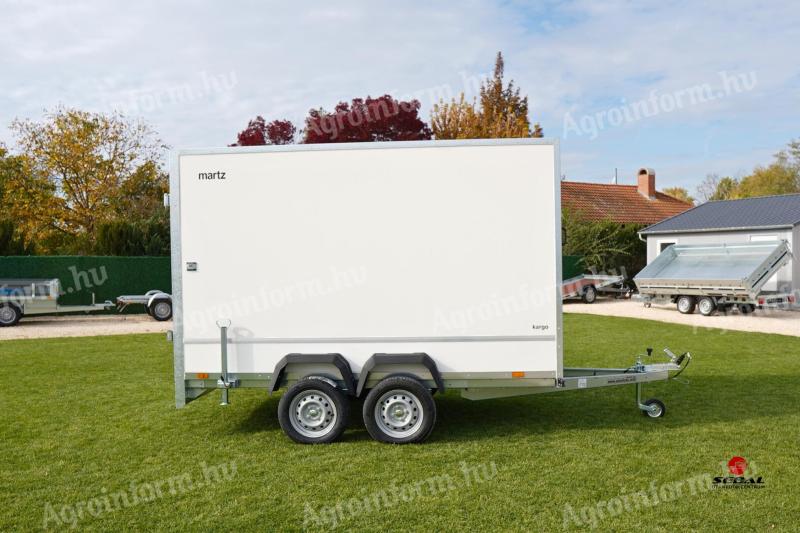 Új 2 tengelyes dobozos utánfutó (300x180x147cm) akciósan bruttó 1.790.000 Ft