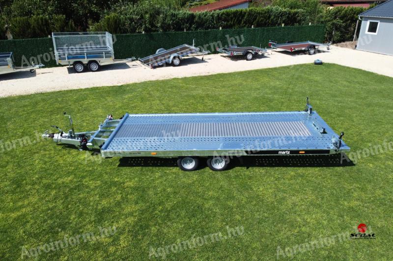 Új billenős autószállító utánfutó (470x200cm - 2700kg) most akciósan bruttó 2.490.000 Ft
