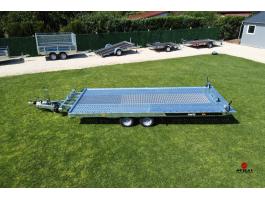 Új billenős autószállító utánfutó (470x200cm - 2700kg) most akciósan bruttó 2.490.000 Ft