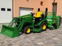 ÚJ John Deere 1026R kompakt traktor 120R homlokrakodóval mulcsozóval