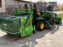 ÚJ John Deere 1026R kompakt traktor 120R homlokrakodóval mulcsozóval