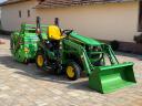 ÚJ John Deere 1026R kompakt traktor 120R homlokrakodóval mulcsozóval