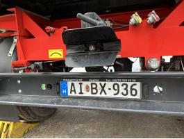 Furrier B18 forgózsámolyos 2-tengelyes mezőgazdasági pótkocsi,  jobb-ball billenthető