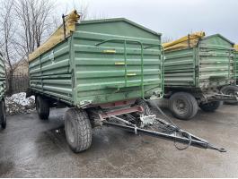 Furrier C18 forgózsámolyos 2-tengelyes mezőgazdasági pótkocsi,  3 oldalra billenthető