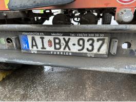 Furrier B18 forgózsámolyos 2-tengelyes mezőgazdasági pótkocsi,  jobb-ball billenthető