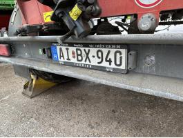 Furrier B18 forgózsámolyos 2-tengelyes mezőgazdasági pótkocsi,  jobb-ball billenthető