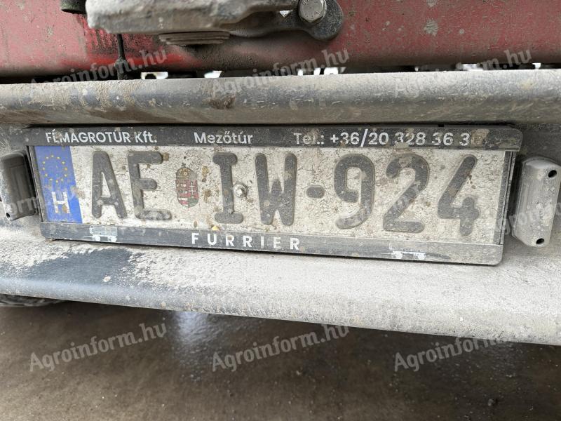 Furrier C18 forgózsámolyos 2-tengelyes mezőgazdasági pótkocsi,  3 oldalra billenthető
