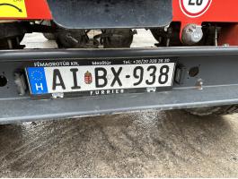 Furrier B18 forgózsámolyos 2-tengelyes mezőgazdasági pótkocsi,  jobb-ball billenthető