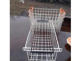 4 db fagyasztóláda fém drótkosár műanyag fogantyúval Kiskunfélegyházán