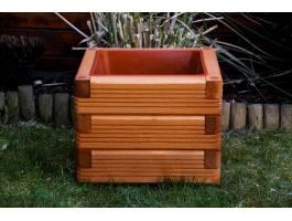 Fa virágláda műanyag betéttel