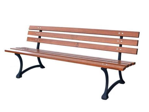 Park típusú kerti pad – minőségi fenyőfa, öntöttvas lábakkal Park típusú kerti pad – minőségi fenyőfa, öntöttvas lábakkal