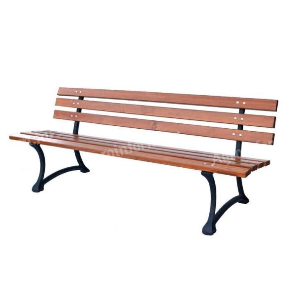 Park típusú kerti pad – minőségi fenyőfa, öntöttvas lábakkal