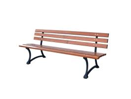 Park típusú kerti pad – minőségi fenyőfa, öntöttvas lábakkal