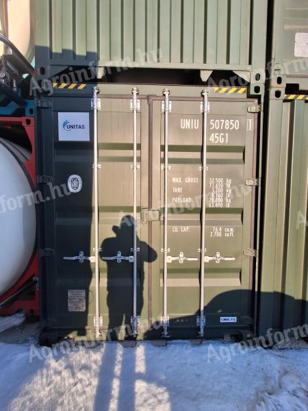 Eladó új-egyutas 40’HC magasított raktárkonténerek