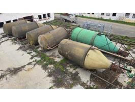 Üvegszálas takarmánytároló silók eladók kitároló csigákkal