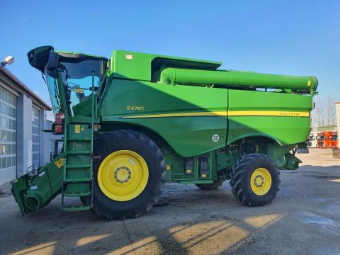 John Deere S670i összkerékhajtásos kombájn ProDrive 30km/h váltós