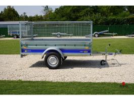 Új billenős utánfutó (230x130cm) - rácsos magasítóval - akciósan bruttó 608.000 Ft