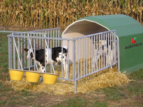 Agribox 3 és 5 borjúnevelő boxok eladók – moduláris,  tartós rendszer