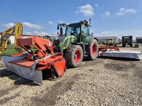 KUHN front- és hátsó kaszakombináció gumihengeres szársértővel eladó – 8,1 méter munkaszélesség