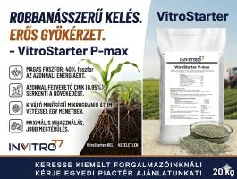 VitroStarter P-max: 879 Ft/kg+ÁFA-tól prémium mikrogranulált foszforos starter műtrágya
