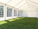 Parti sátor,  3x8m,  PVC ponyva,  fehér