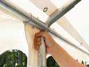 Parti sátor,  3x8m,  PVC ponyva,  fehér