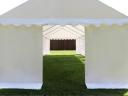 Parti sátor,  4x6m,  PVC ponyva,  fehér