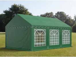 Parti sátor,  4x6m,  PVC ponyva,  sötét zöld