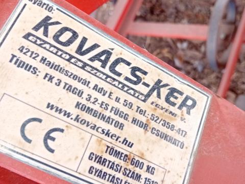 Függesztett kombinátor eladó – Kovács-Ker FK-3, 3,2 m, megkímélt állapot