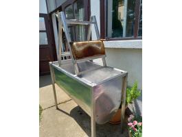 Rozsdamentes méhészeti fedelezőkád eladó