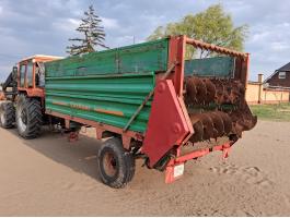 Stetzl 5 tonnás 2 spirálos fekvőhengeres vas oldalas trágyaszóró