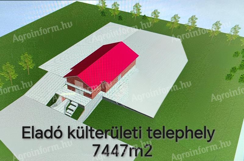 Külterületi ipari terület, raktár, telephely eladó