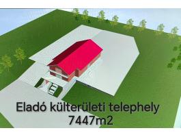 Külterületi ipari terület, raktár, telephely eladó