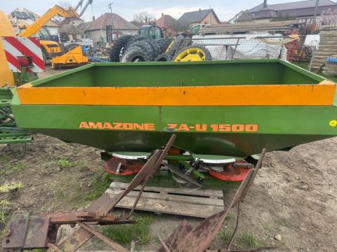 AMAZONE ZA-U 1500 LITERES KÉTTRCSÁS MŰTRÁGYASZÓRÓ . HIDRAULIKUS NYITÁS - ZÁRÁS