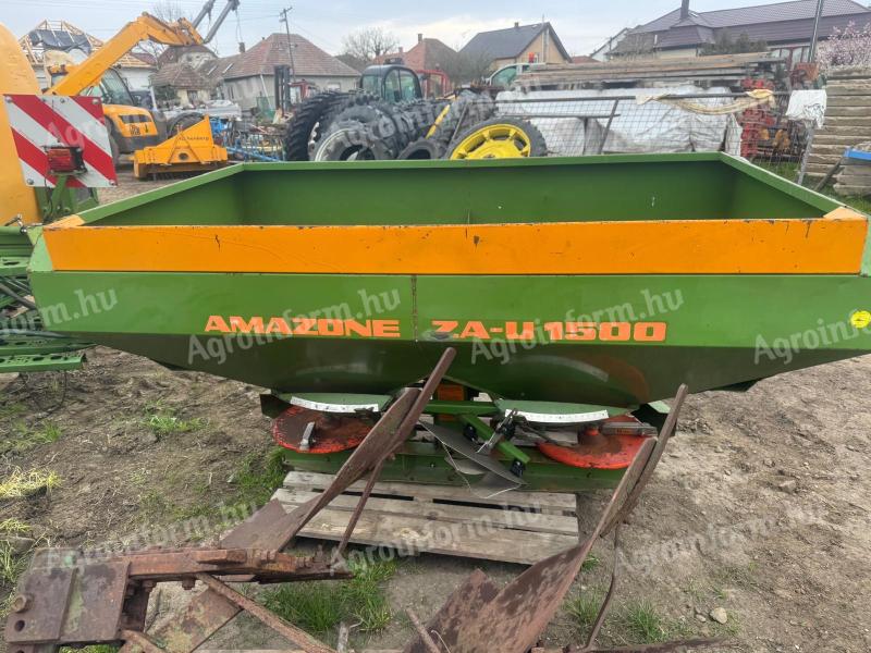 AMAZONE ZA-U 1500 LITERES KÉTTRCSÁS MŰTRÁGYASZÓRÓ . HIDRAULIKUS NYITÁS - ZÁRÁS
