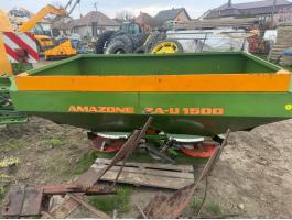 AMAZONE ZA-U 1500 LITERES KÉTTRCSÁS MŰTRÁGYASZÓRÓ . HIDRAULIKUS NYITÁS - ZÁRÁS