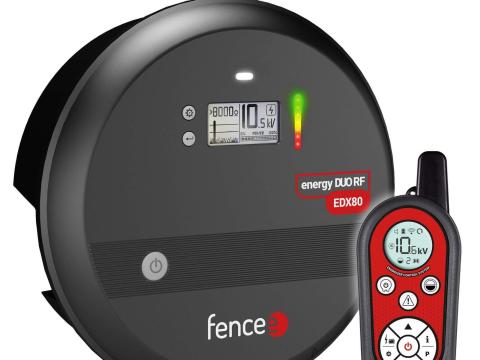 Fencee Power DUO RF EDX80 villanypásztor készülék távirányítóval – 8 J, 80 km Fencee Power DUO RF EDX80 villanypásztor készülék távirányítóval – 8 J, 80 km