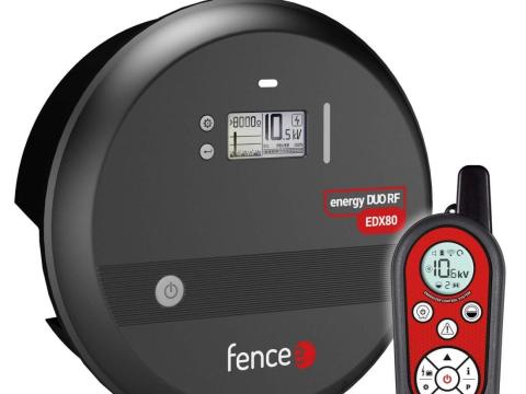 Fencee Power DUO RF EDX100 villanypásztor készülék távirányítóval – 10 J, 90 km Fencee Power DUO RF EDX100 villanypásztor készülék távirányítóval – 10 J, 90 km