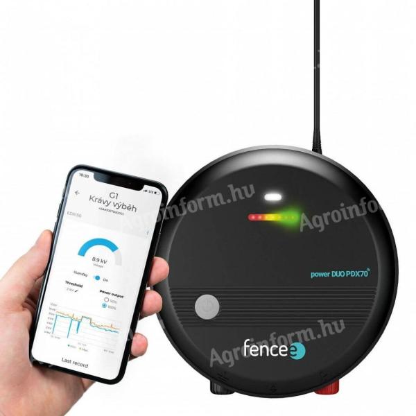 Fencee Power DUO RF PDX50 villanypásztor készülék – 5 J, 40 km