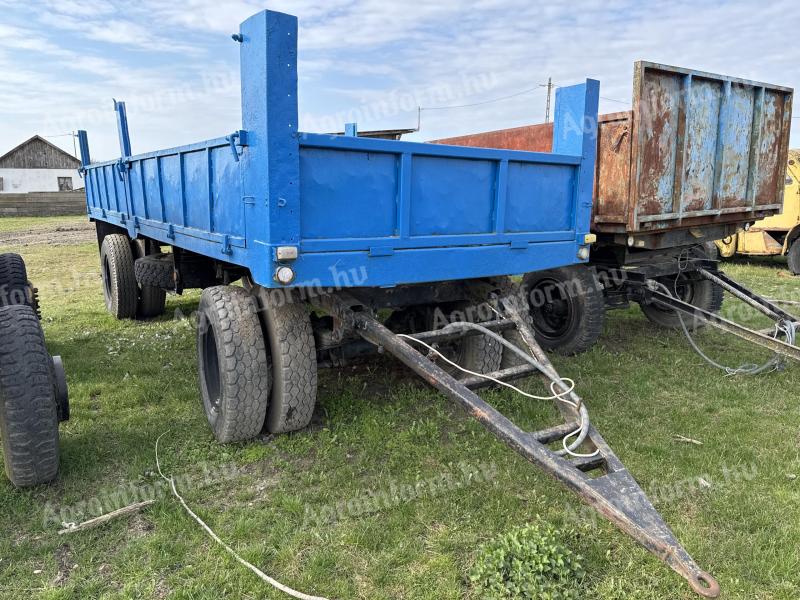 BSS 14t duplakerekes fix pótkocsi