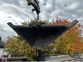 JCB 3CX rézsűkanál (iszapoló / ároktisztító kanál)