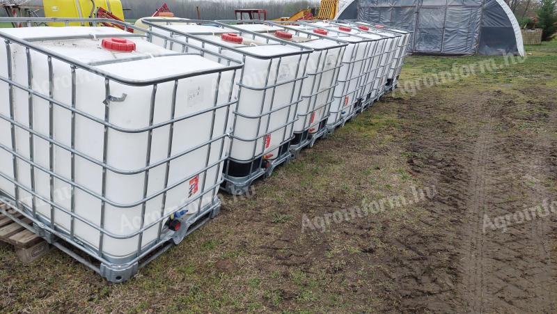 Eladó 1000 literes IBC tartály
